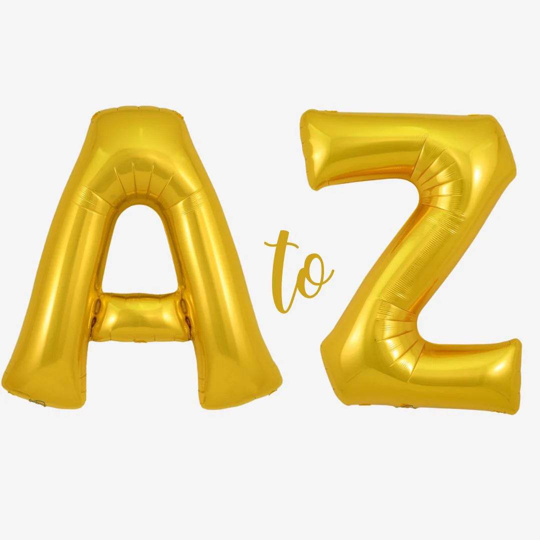 Gaint Gold Letter Foil Balloons - Eternity Party Express