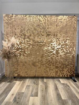 Matt Gold Sequin Wall Panel HIRE ONLY NOT FOR SALE