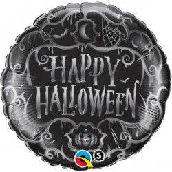 Goth Scroll Halloween Foil Balloon - Eternity Party Express