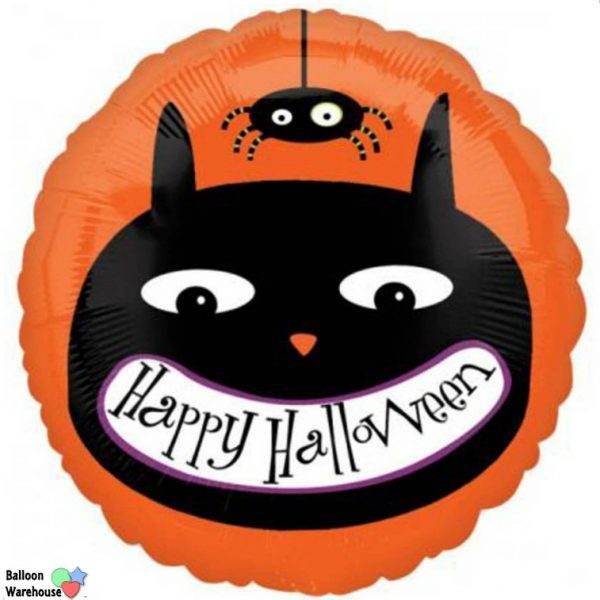 Halloween Cat Spider Foil Balloon - Eternity Party Express