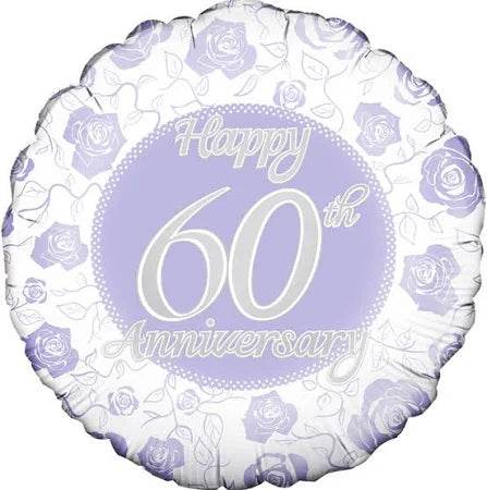 Happy 60th Anniversary Foil Balloon - Eternity Party Express