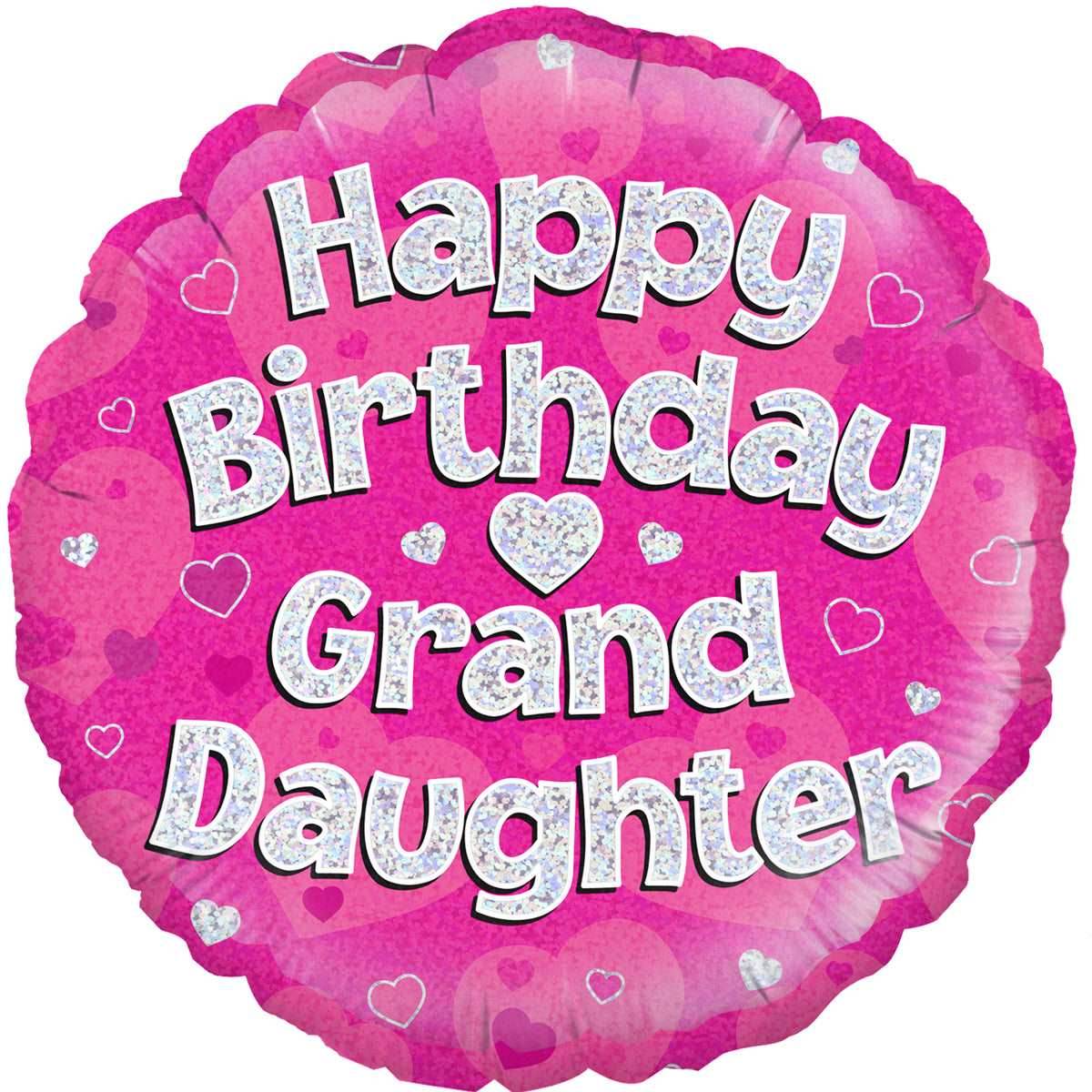 Happy Birthday Grand Daughter Foil Balloon - Eternity Party Express