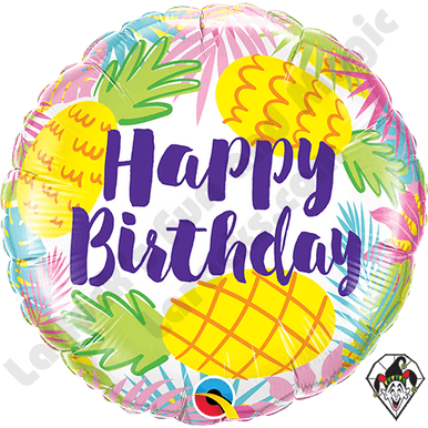 Happy Birthday Pineapple Foil Balloon - Eternity Party Express