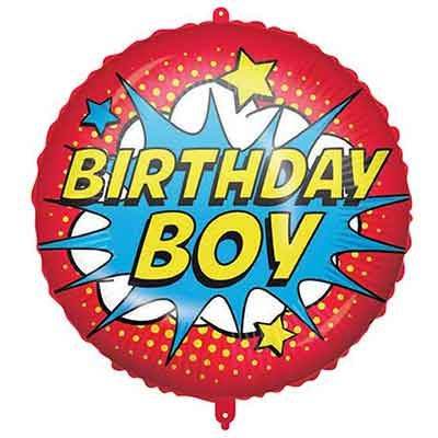 Happy Birthday Super Hero Foil Balloon - Eternity Party Express