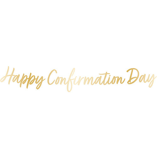 Happy Confirmation Day Letter Paper Banner