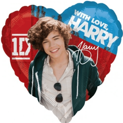 17″ Harry Styles 1D One Direction With Love Balloon - Eternity Party Express