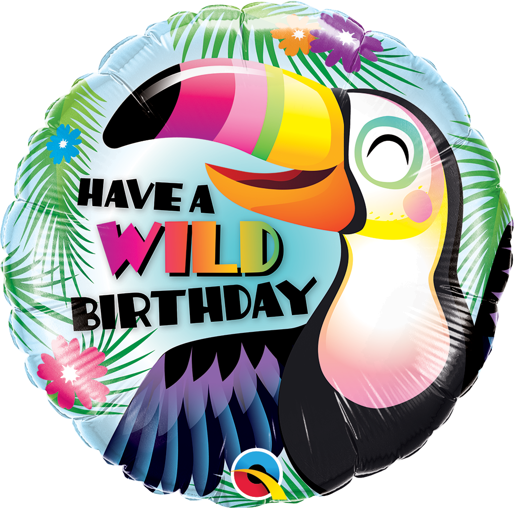 Have a Wild Birthday Toucan Foil Balloon