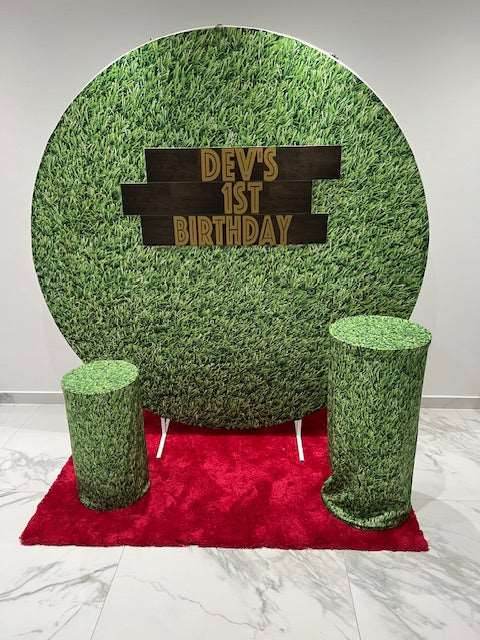 6ft Round Dinosaur / Jungle Backdrop Hoop - Eternity Party Express