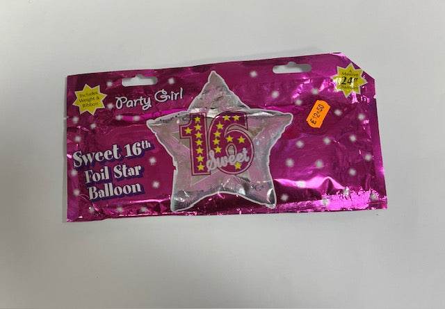 24 Inch 16th Foil Balloon - Eternity Party Express