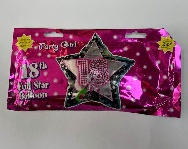 24 Inch 18th Foil Balloon - Eternity Party Express
