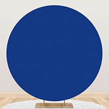 6ft Round Royal Blue Backdrop Hoop - Eternity Party Express