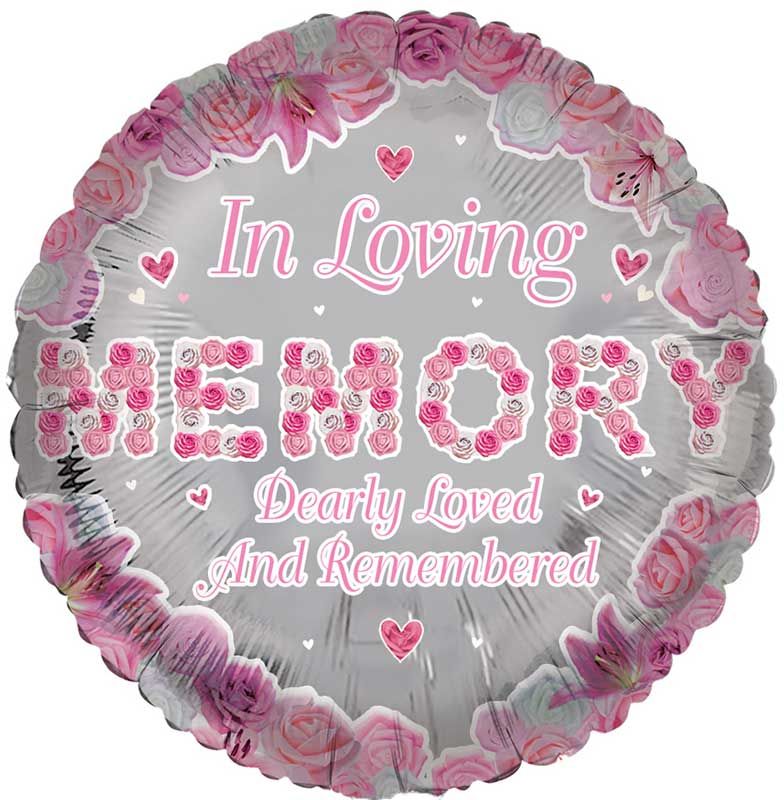 In Loving Memory Remembrance Foil Balloon
