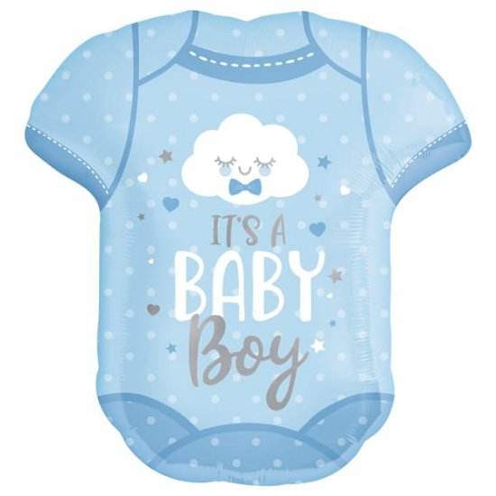Baby Boy Onesie Foil Balloon - Eternity Party Express