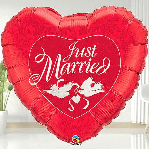 Just Married Foil Balloon - Eternity Party Express