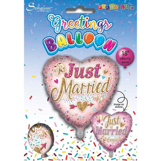 Just Married Foil Balloon - Eternity Party Express