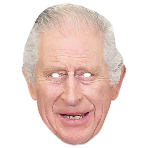 King Charles Smiling Cardboard Face Mask - Eternity Party Express