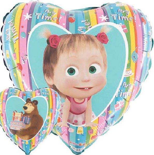 Masha & Bear Rainbow Foil Balloon - Eternity Party Express
