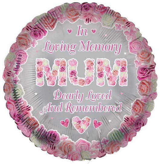 Mum Remembrance Foil Balloon - Eternity Party Express