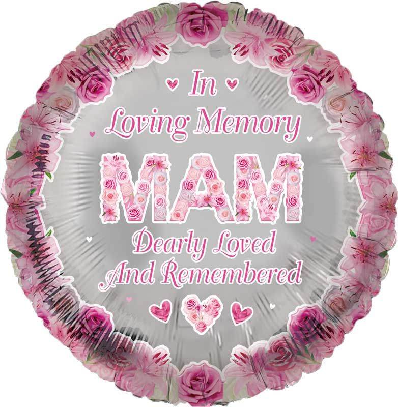 Mam Remembrance Foil Balloon - Eternity Party Express