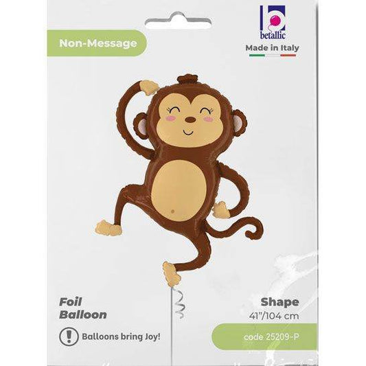 Monkey Shaped Foil Balloon - Eternity Party Express
