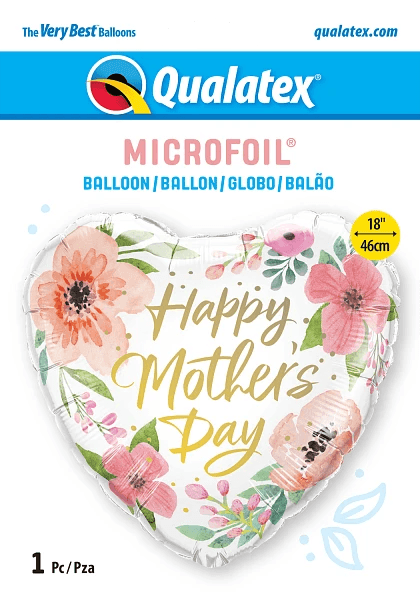 Mother's Day Pink Floral Foil Balloon - Eternity Party Express