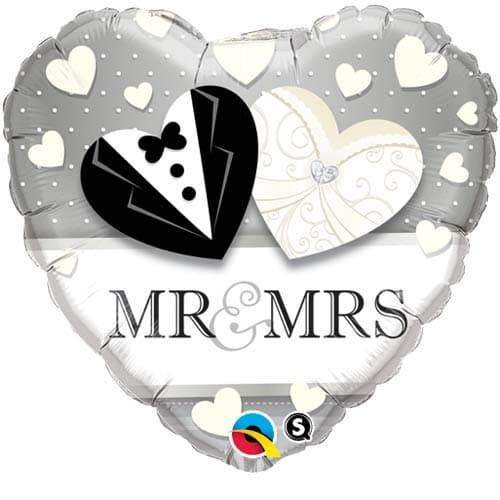 Mr & Mrs Foil Balloon - Eternity Party Express