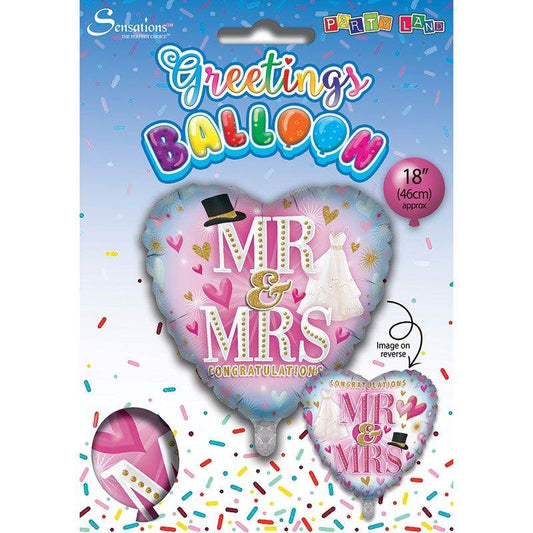 Mr & Mrs Foil Balloon - Eternity Party Express