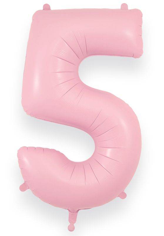 Matte Baby Pink Giant Helium Numbers - Eternity Party Express