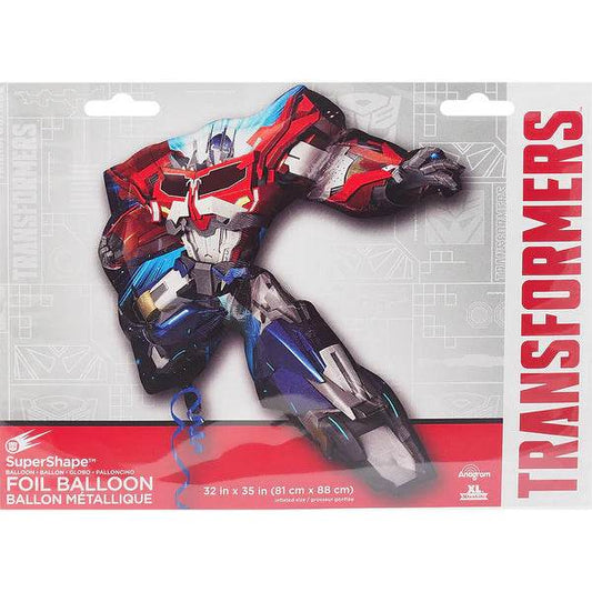 Transformer Optimus Prime Shape Foil Balloon - Eternity Party Express