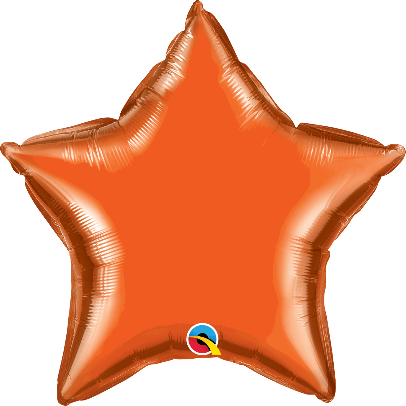 Orange Star Foil Balloons