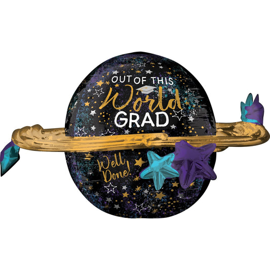 Out Of This World Grad Shape Foil Balloon