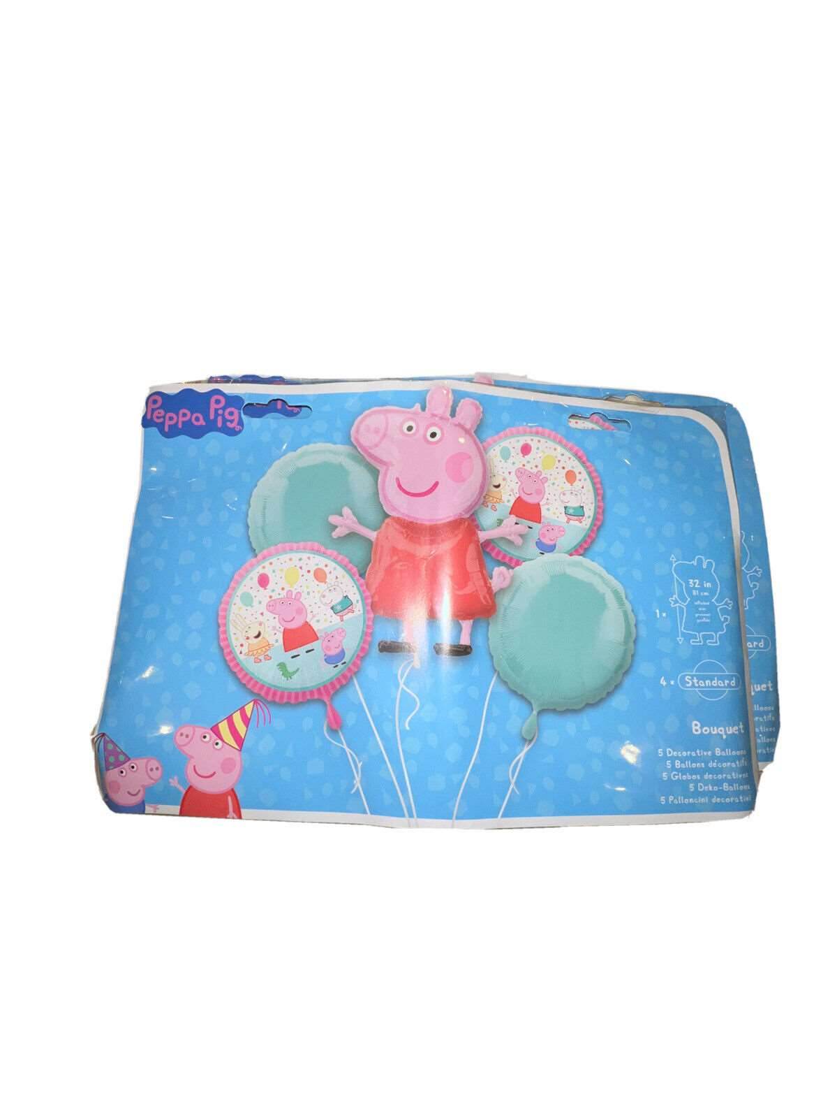 Peppa Pig Foil Balloon Bouquet - Eternity Party Express