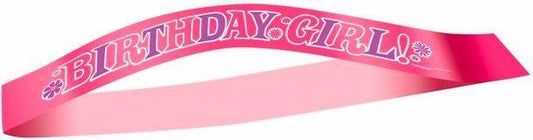 Pink Birthday Girl Sash - Eternity Party Express