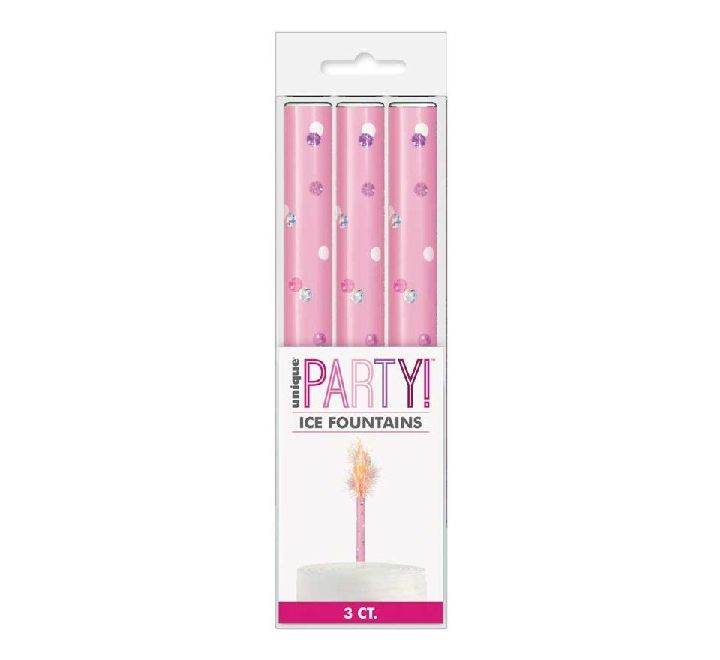Pink Glitz Ice Fountain - Eternity Party Express