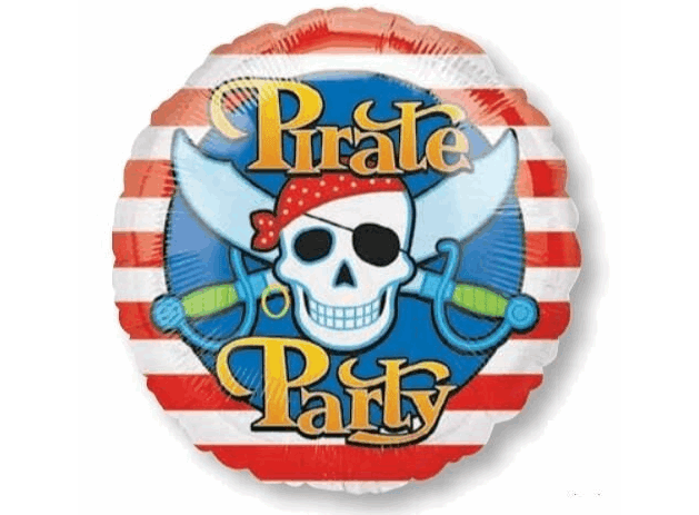 Pirate Party Birthday Foil Balloon - Eternity Party Express