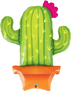 Potted Cactus shape Foil Balloon