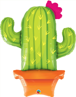Potted Cactus shape Foil Balloon - Eternity Party Express