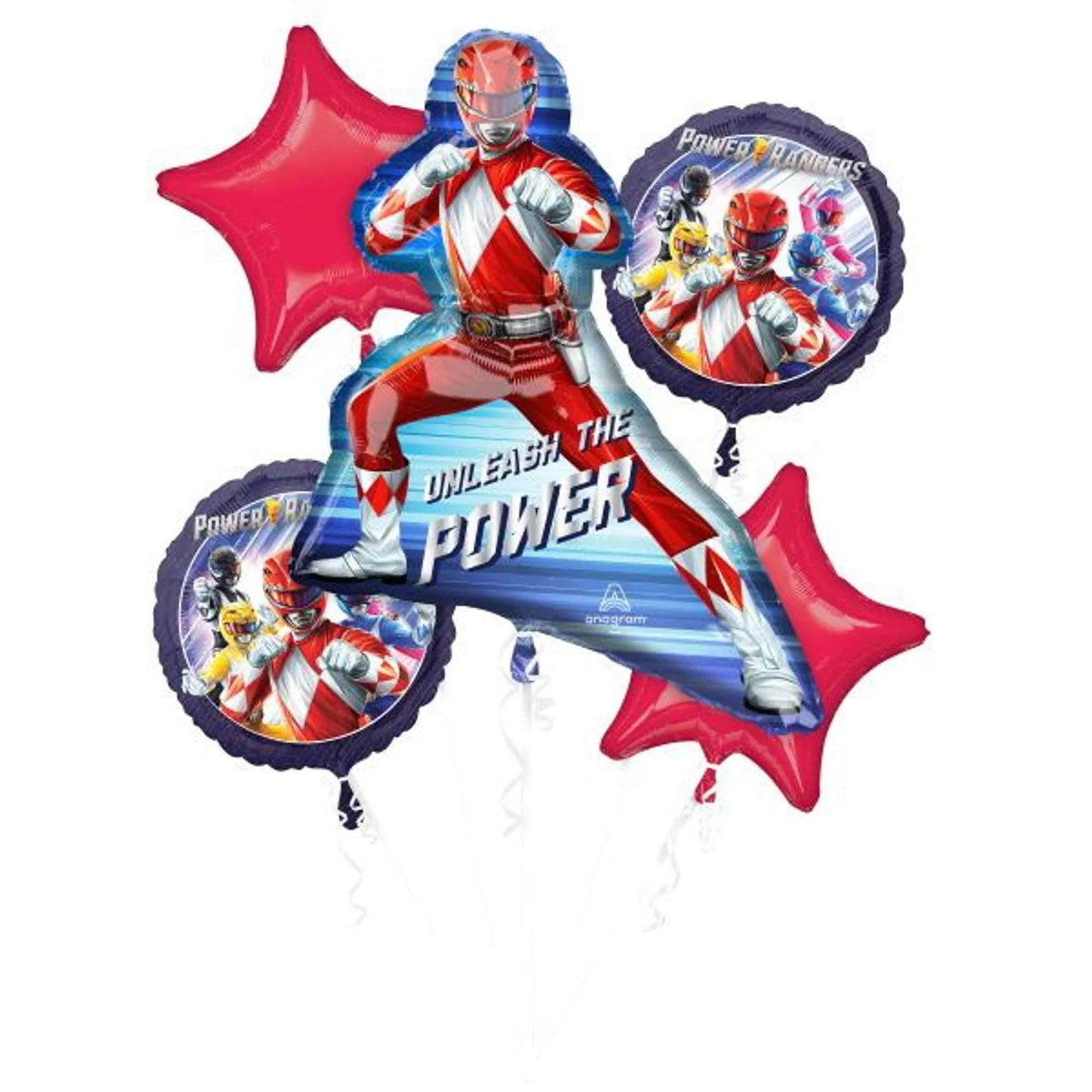 Power Rangers Foil Balloon Bouquet - Eternity Party Express