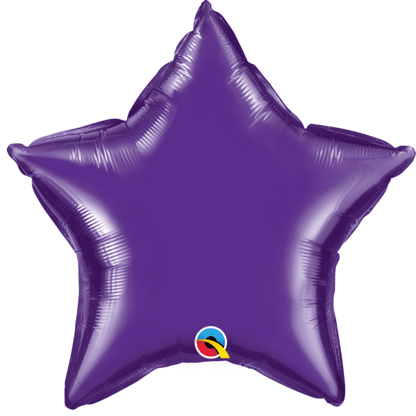 Purple Star Foil Balloons