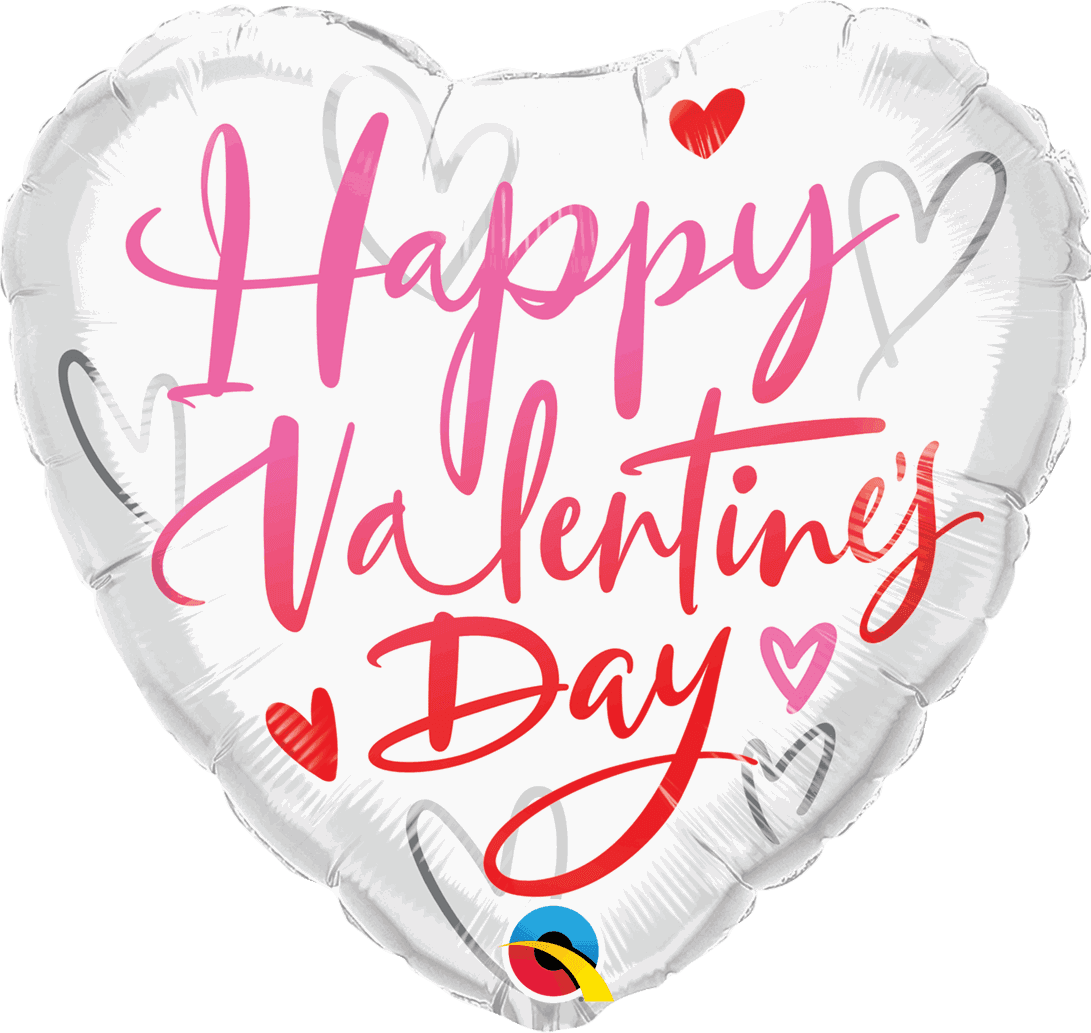 Heart Valentines Day Casual Script Foil Balloon - Eternity Party Express