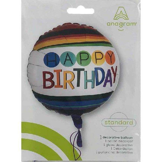 Rainbow Happy Birthday Foil Balloon - Eternity Party Express