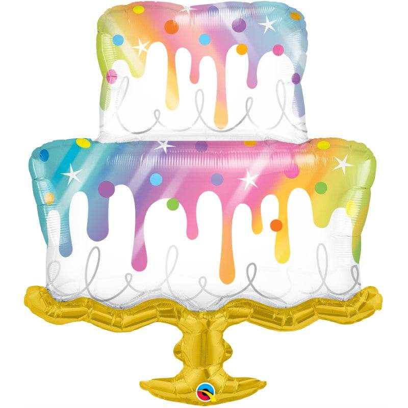 Rainbow Cake Shape Balloon - Eternity Party Express