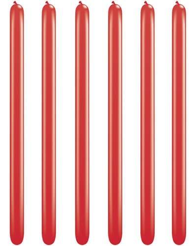 Red 260Q Long Latex Balloons 100 Pack - Eternity Party Express
