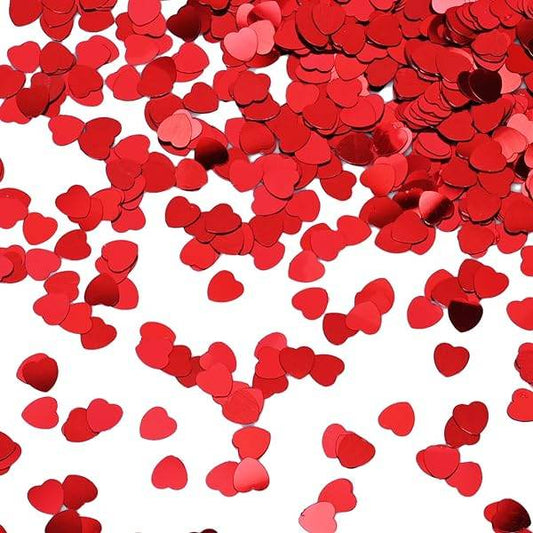 RED HEARTS FOIL CONFETTI/TABLE SCATTERS (14G) - Eternity Party Express