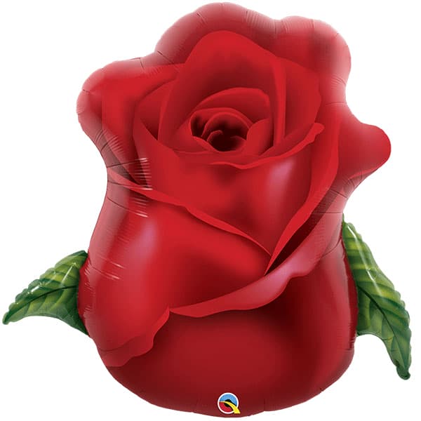 Red Rose Bud Supershape Balloon