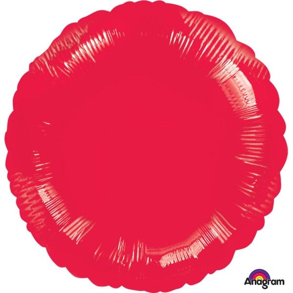Red Round Foil Balloon