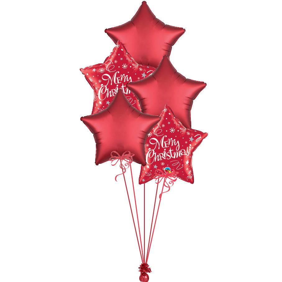 Red Star Christmas Cluster