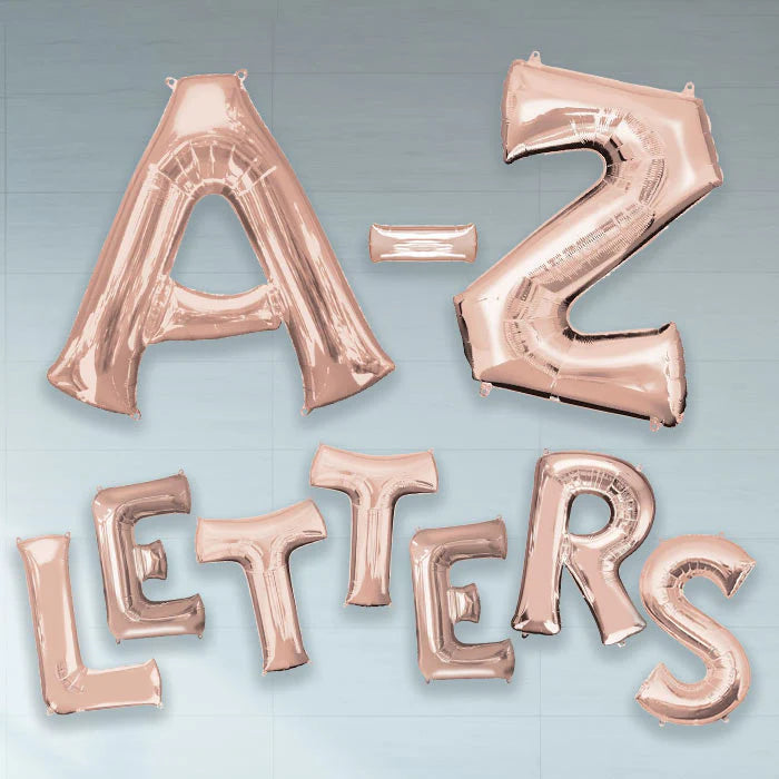 16" Air Fill Rose Gold Letter Foils