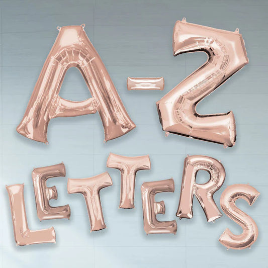 16" Air Fill Rose Gold Letter Foils