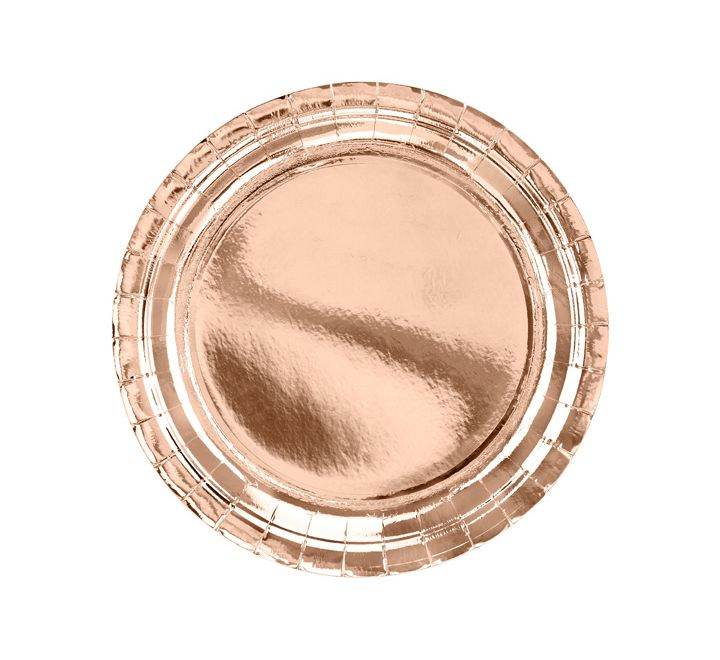 Metallic Rose Gold Plates - Eternity Party Express